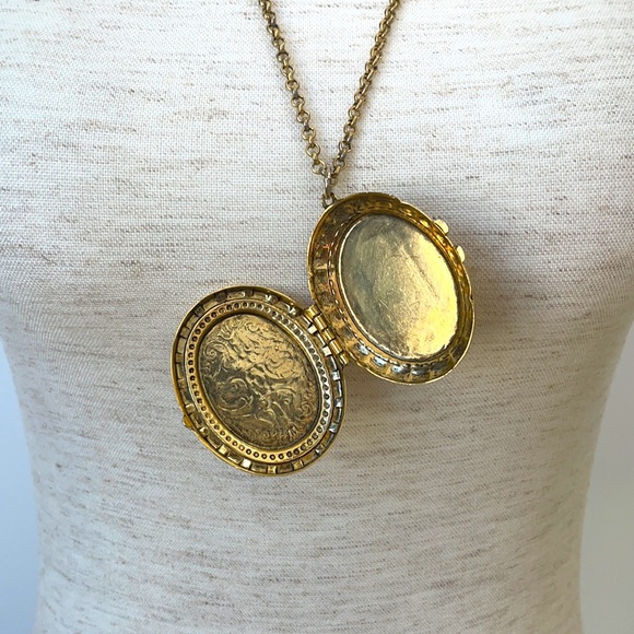 Shopbop Gold Locket Chain Necklace - Picture 5 of 9
